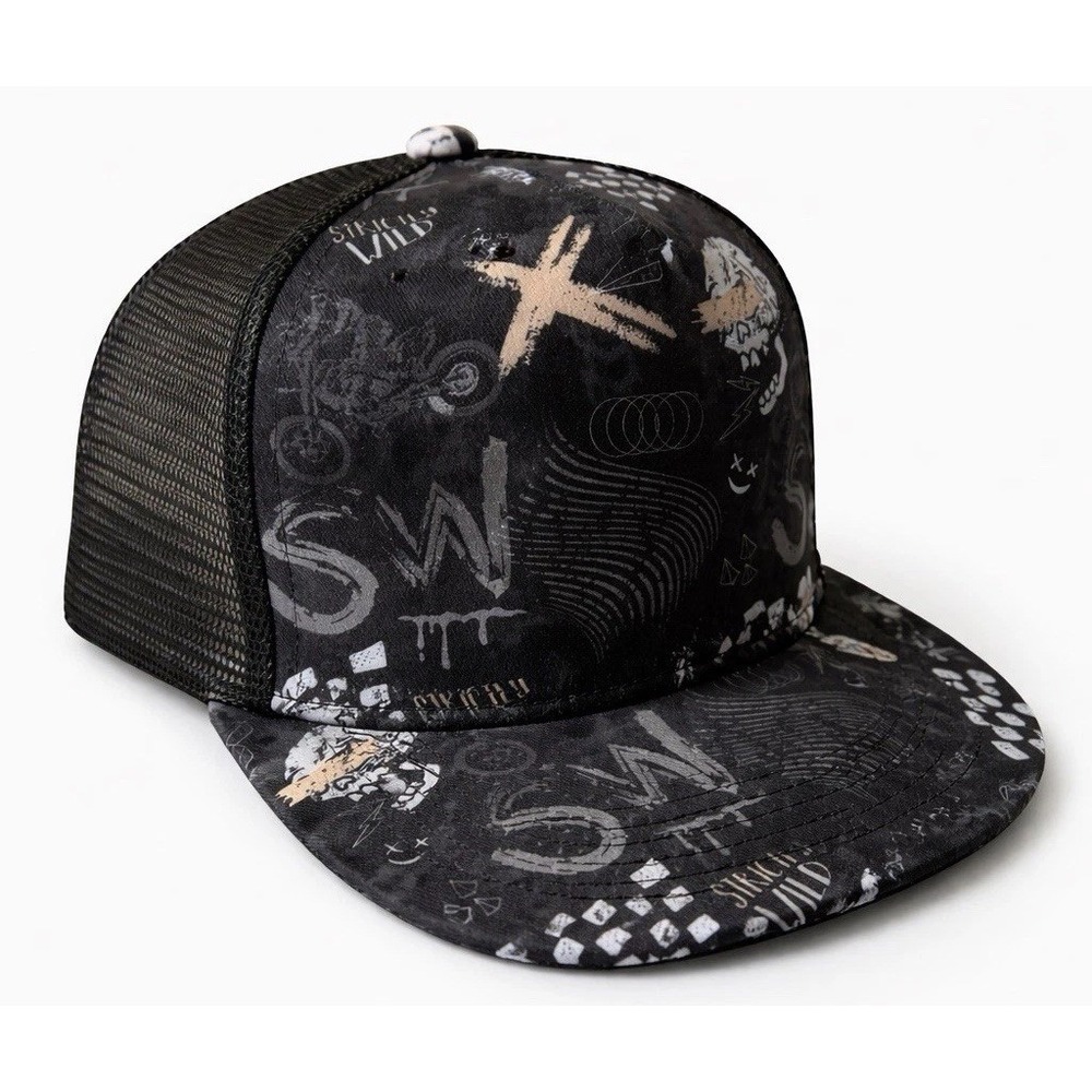Strictly Wild Baby Trucker Hat 12M-3T Snapback Toddler Cap SW Bones
